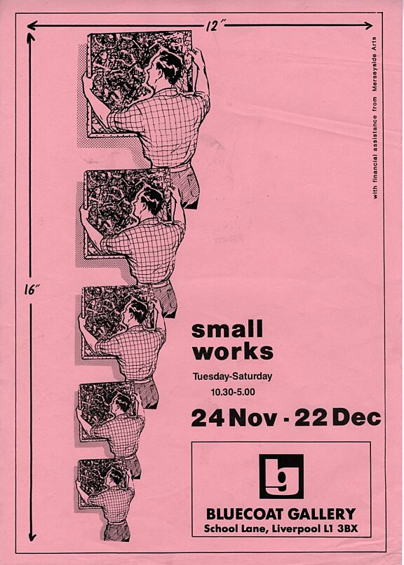 Poster for Small Works exhibition