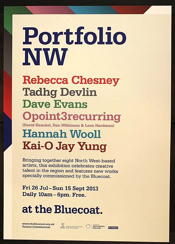 Poster for Portfolio NW exhibition 