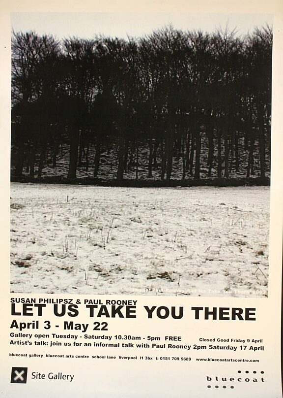 Poster for exhibition by Susan Philipsz and Paul Rooney, Let Us Take You There
