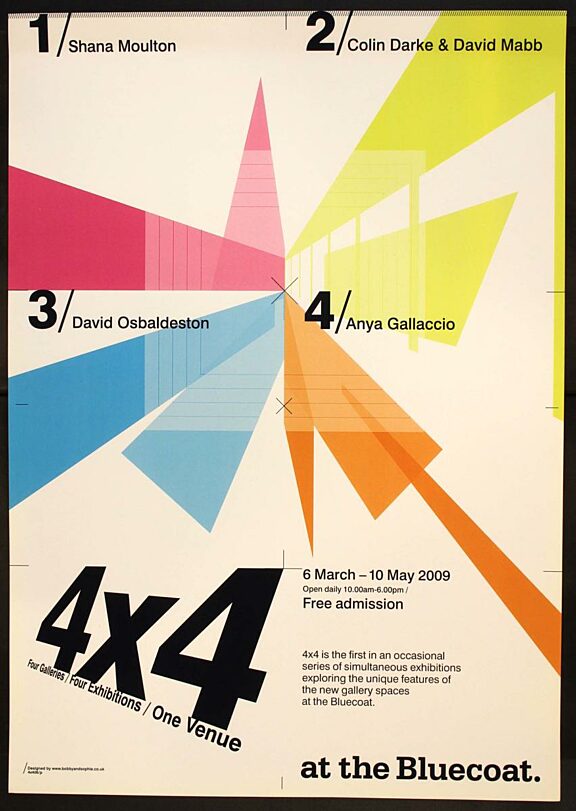 Alternative version of poster for 4x4 exhibitions