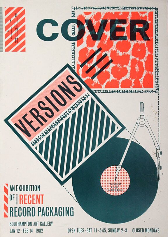 Poster for Cover Versions exhibition at Southampton Art Gallery