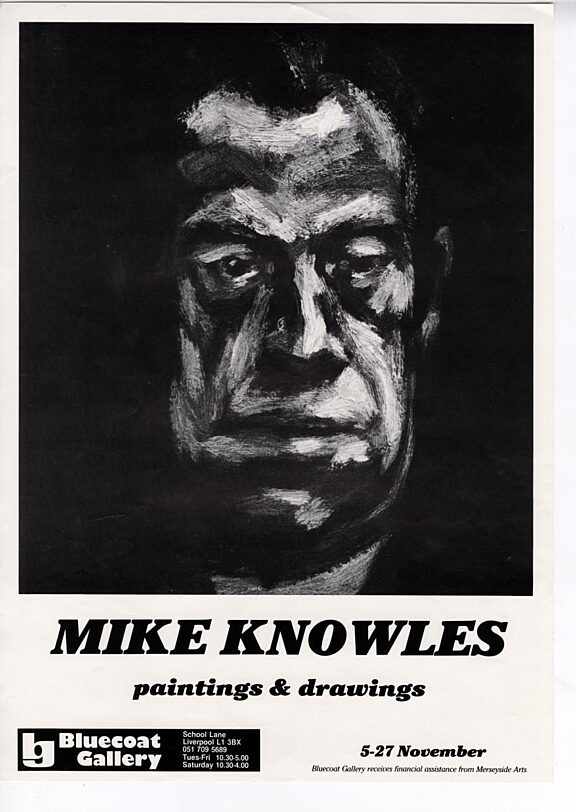 Poster for Mike Knowles Paintings and drawings exhibition