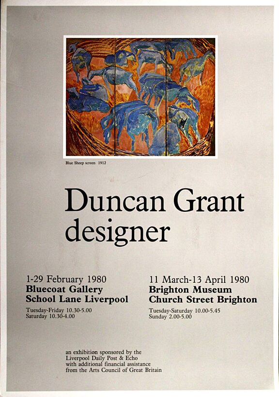 Poster for exhibition, Duncan Grant: Designer