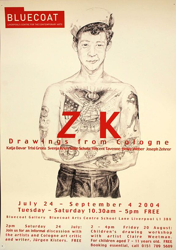 Poster for exhibition, ZK: Drawings from Cologne
