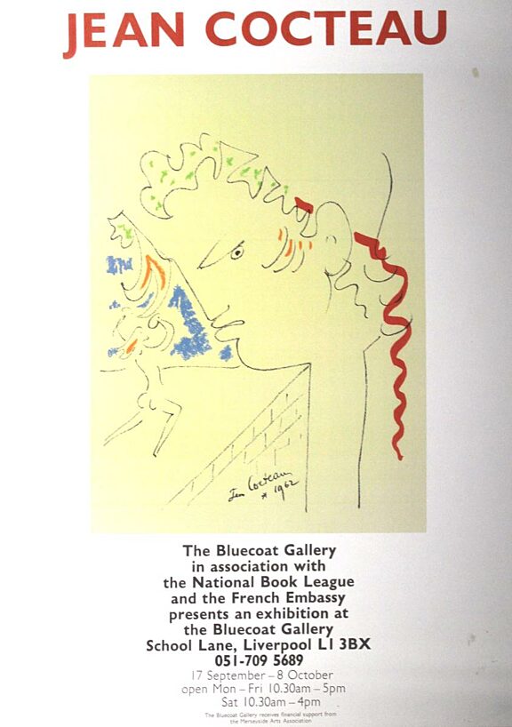 Poster for Jean Cocteau exhibition