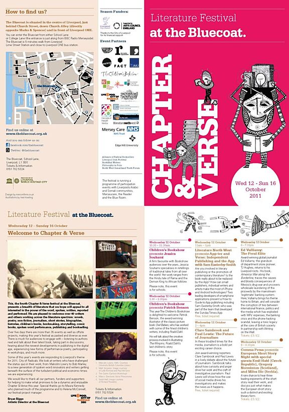 Brochure for Chapter & Verse,  2011