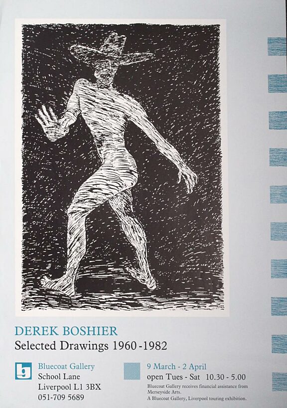Poster for exhibition, Derek Boshier: Selected drawings 1960-82