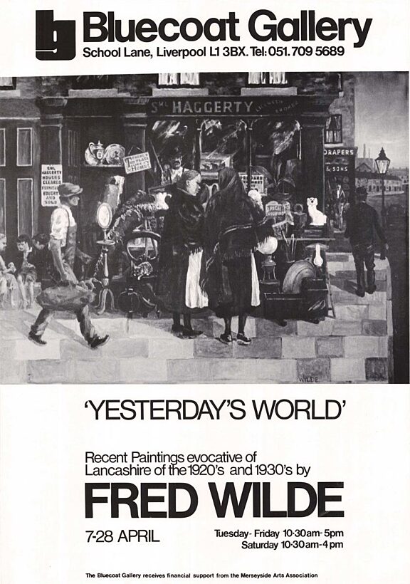 Poster for Fred Wilde's exhibition, Yesterday’s World
