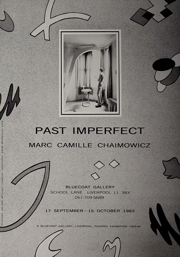 Poster for Marc Camille Chaimowicz exhibition, Past Imperfect