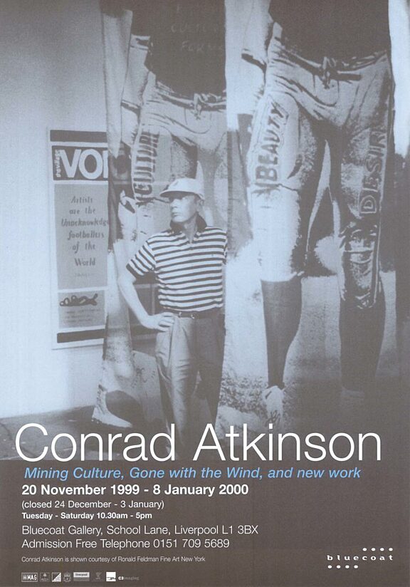 Poster for Conrad Atkinson: Mining Culture exhibition