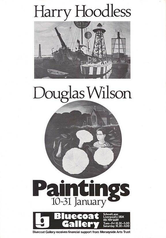 Poster for Harry Hoodless, Douglas Wilson, Paintings exhibition