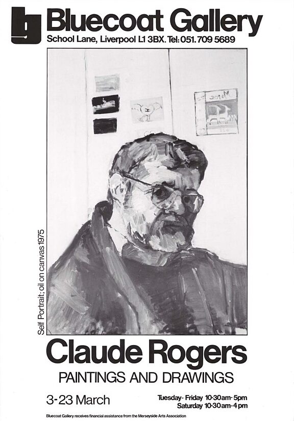 Poster for Claude Rogers exhibition