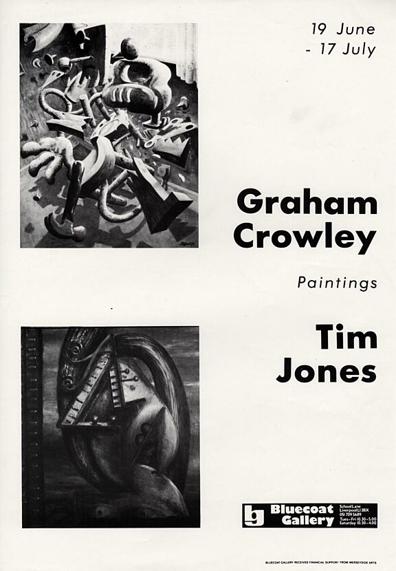 Poster for exhibition, Graham Crowley and Tim Jones, Paintings