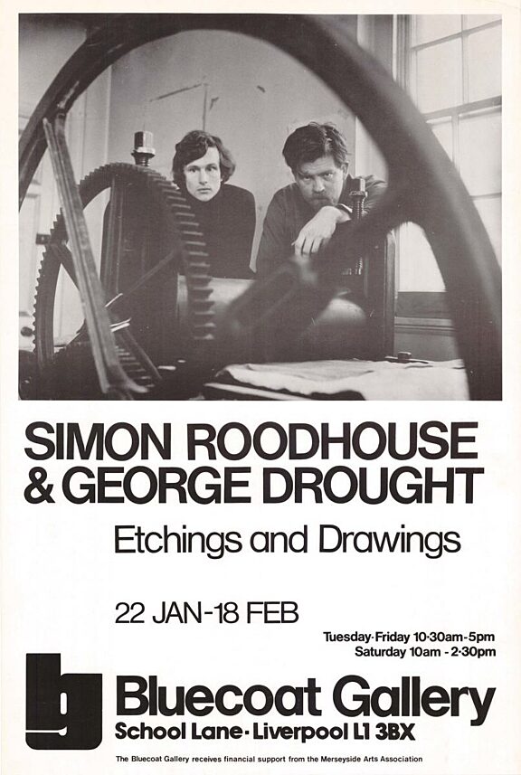 Poster for Simon Roodhouse and George Drought exhibition