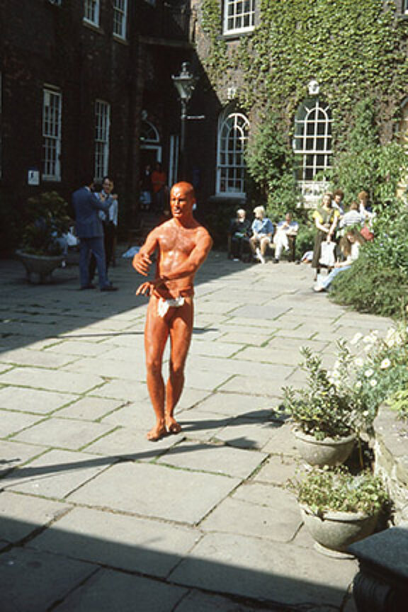 Robin Blackledge, performance in the garden