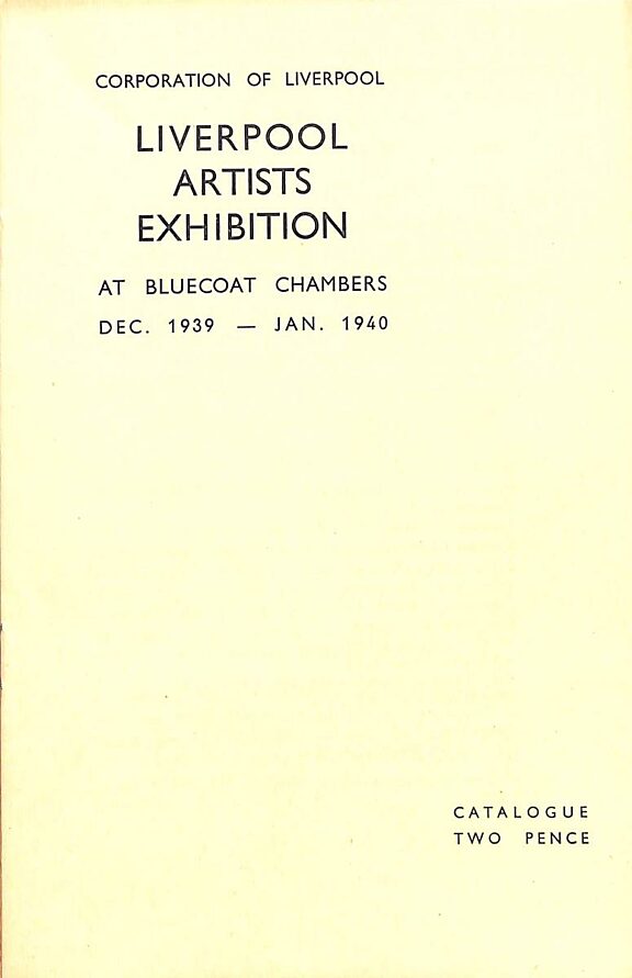 Catalogue for Liverpool Artists' Exhibition at Bluecoat