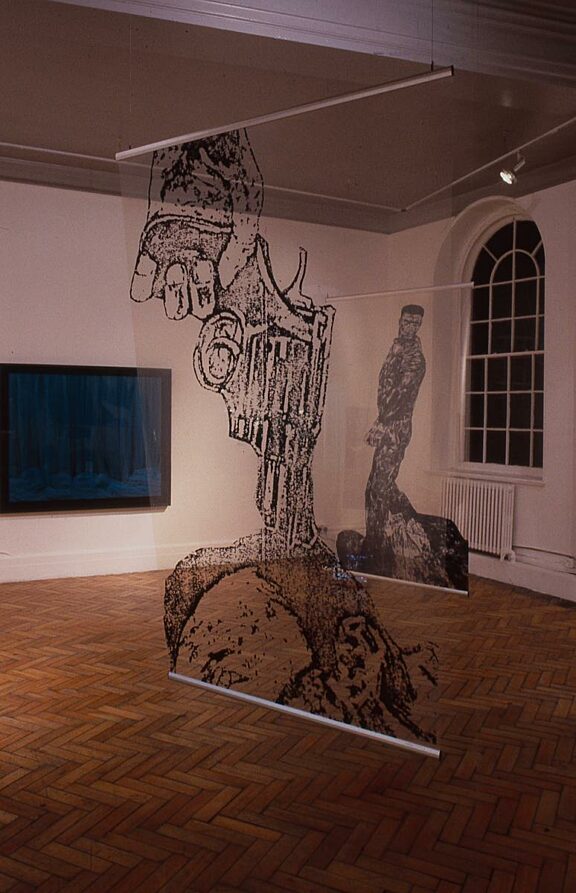 Leon Golub installation in Look Out! Art-Society-Politics exhibition