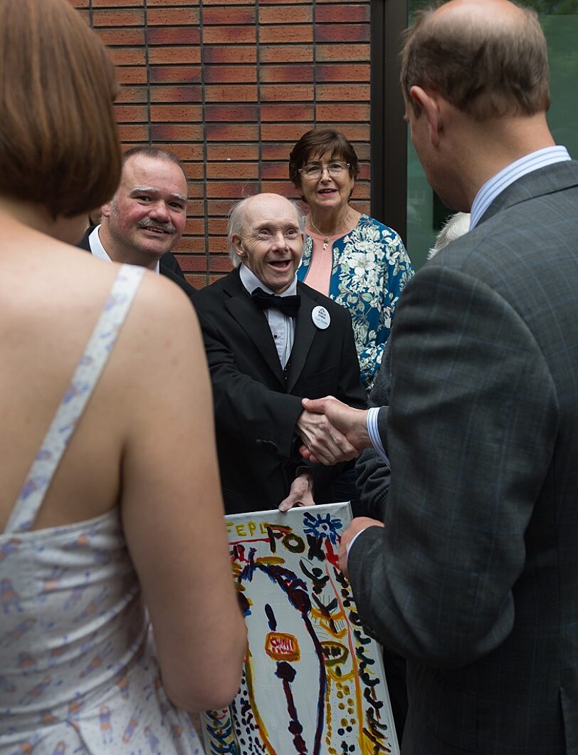 Blue Room artists meet HRH, The Earl of Wessex
