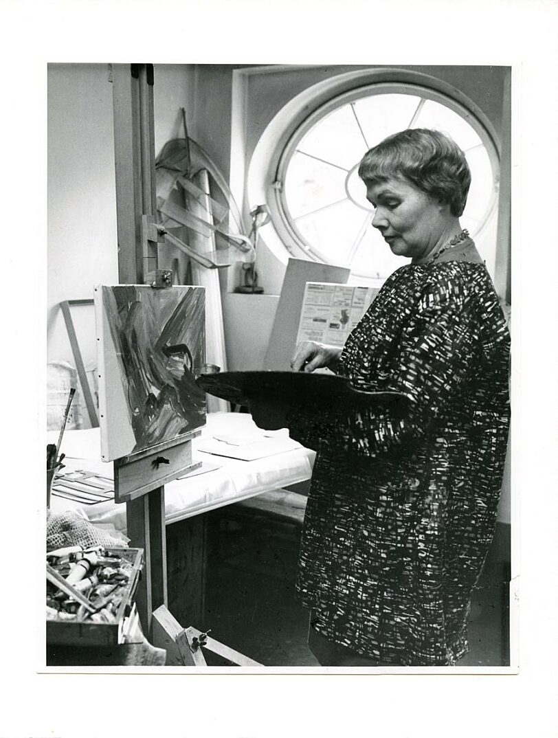 Evelyn Tompsett in her Bluecoat studio