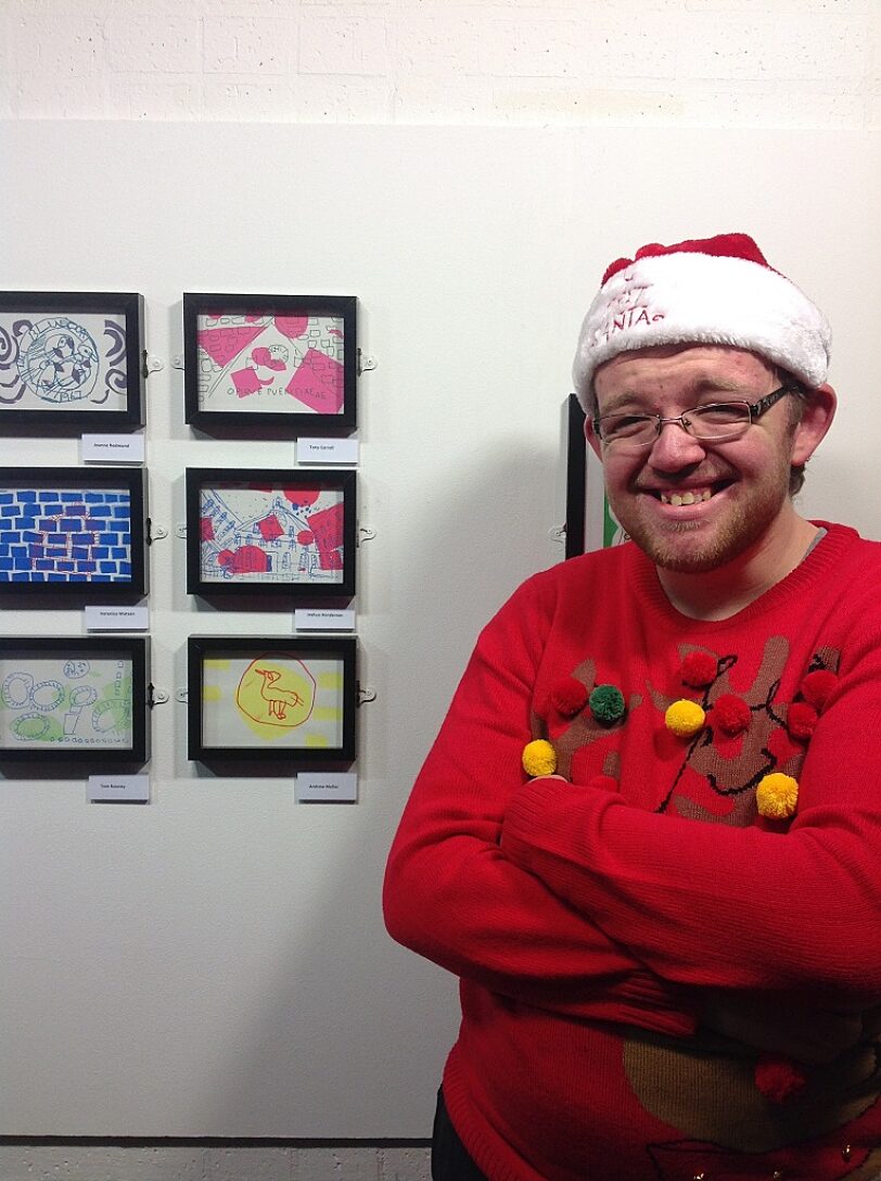 Blue Room artist Joshua Henderson displays screen prints inspired by  Bluecoat's heritage