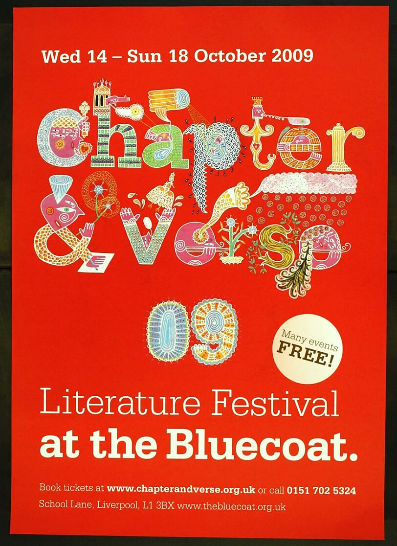 Poster for 2009 Chapter & Verse literature festival