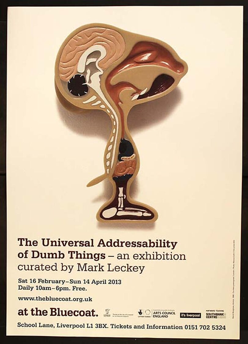 Poster for The Universal Addressability of Dumb Things exhibition