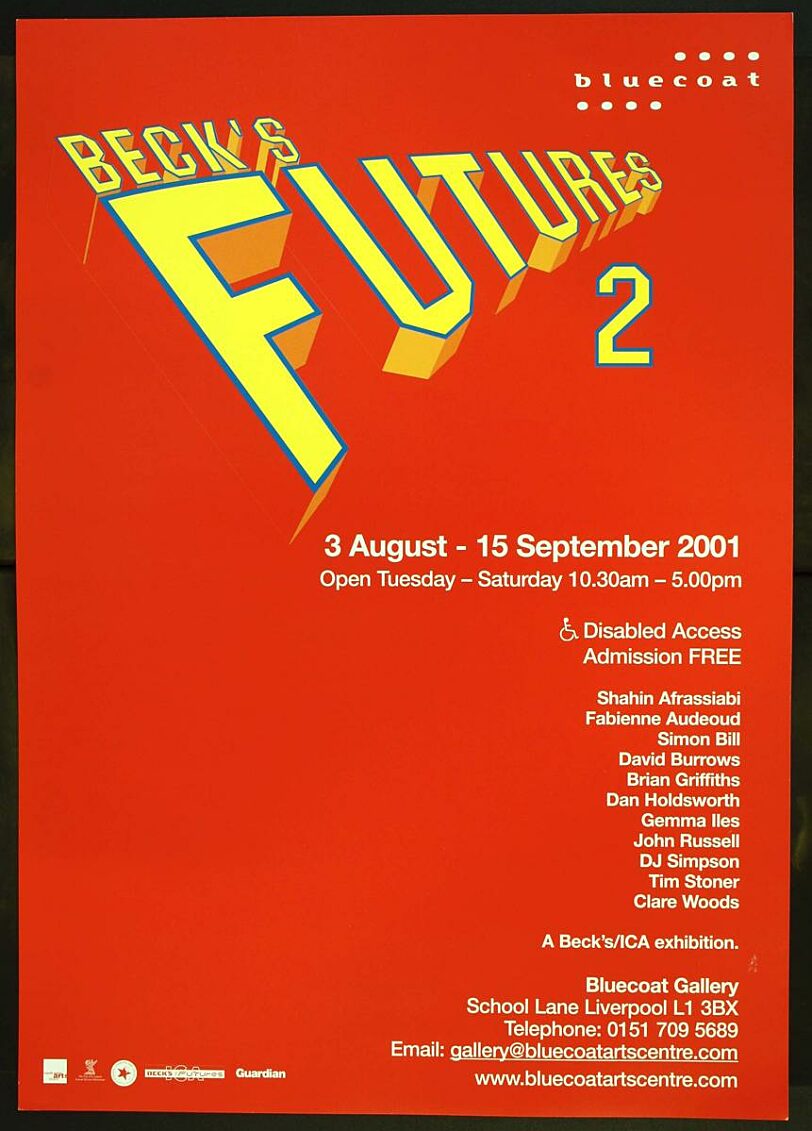 Poster for Beck's Futures 2 exhibition
