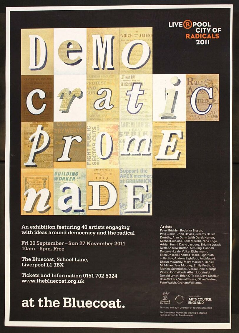 Poster for Democratic Promenade exhibition