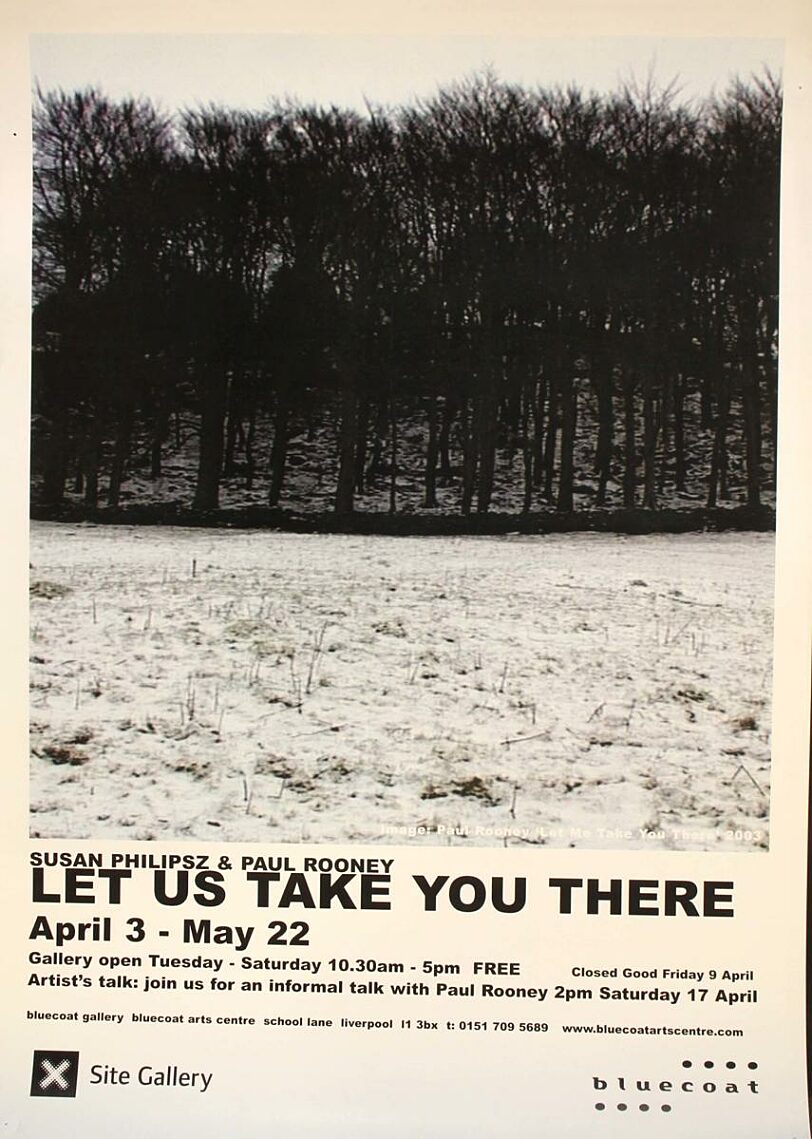 Poster for exhibition by Susan Philipsz and Paul Rooney, Let Us Take You There