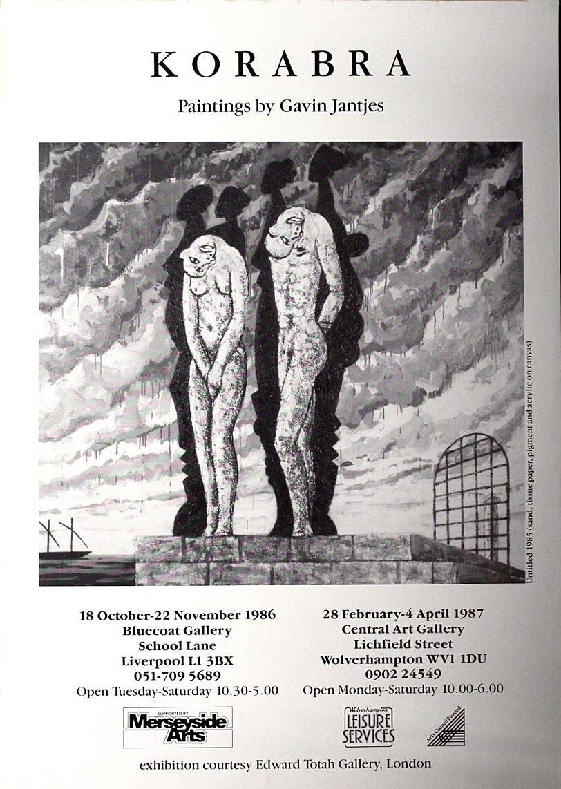 Poster for Gavin Jantjes exhibition, Korabra