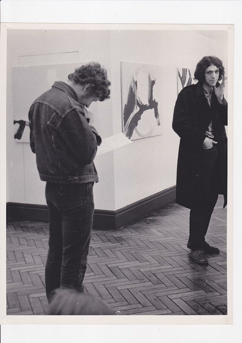 Visitors to the Captain Beefheart exhibition