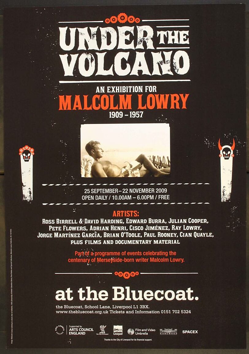 Poster for Under The Volcano: An Exhibition for Malcolm Lowry