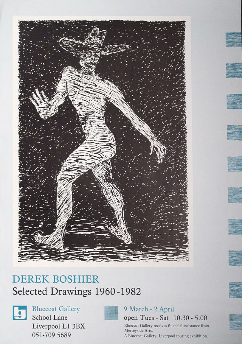 Poster for exhibition, Derek Boshier: Selected drawings 1960-82