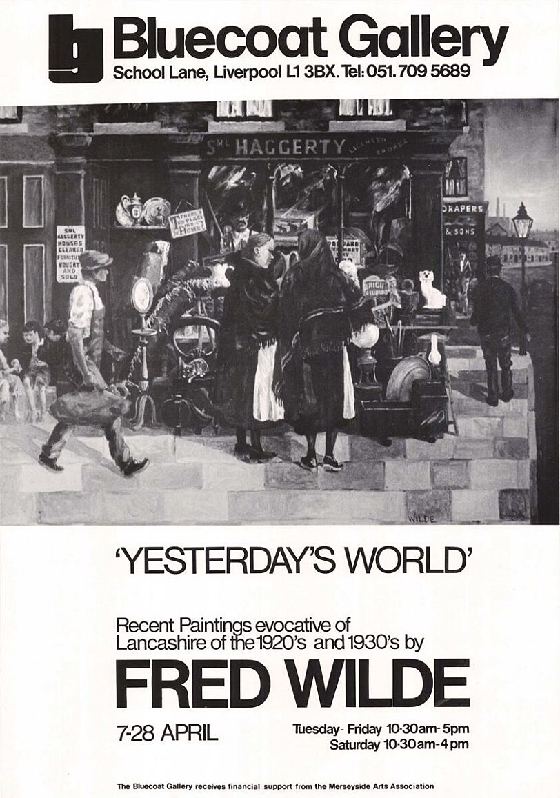 Poster for Fred Wilde's exhibition, Yesterday’s World