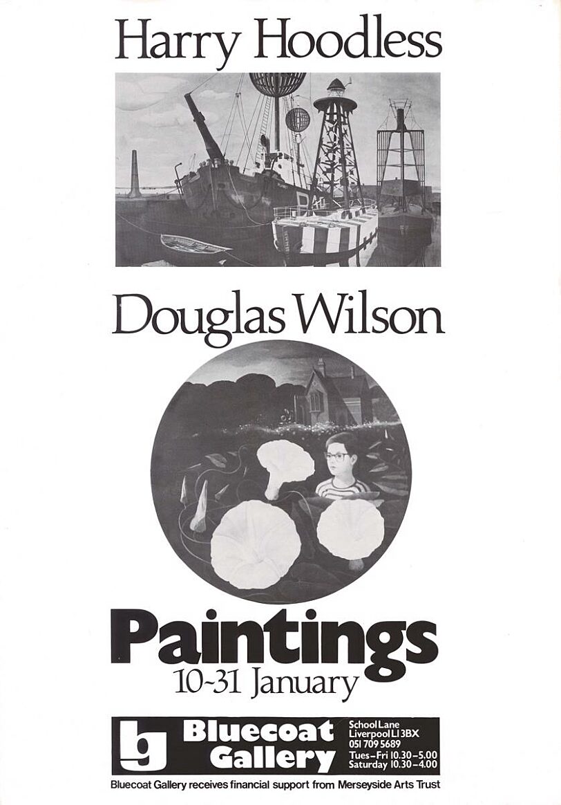 Poster for Harry Hoodless, Douglas Wilson, Paintings exhibition
