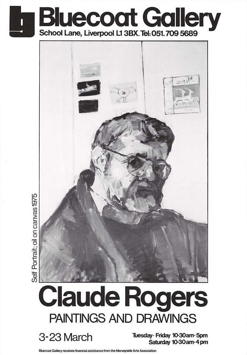 Poster for Claude Rogers exhibition