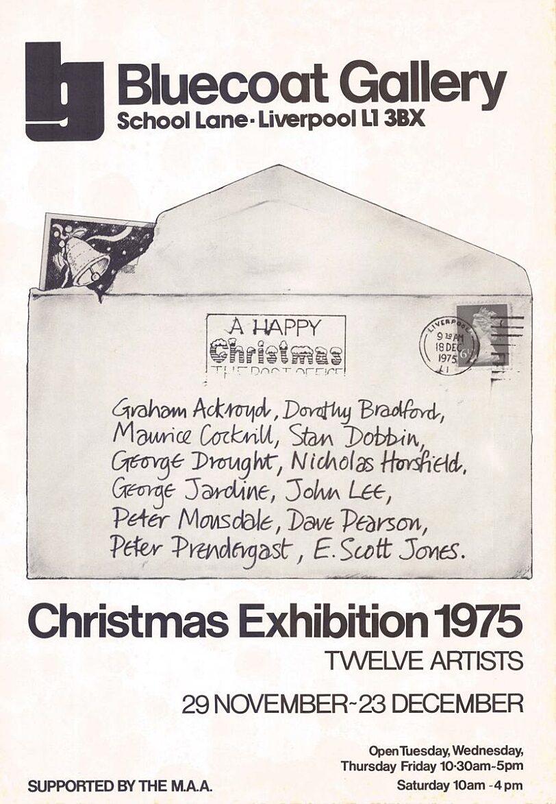 Poster for Bluecoat Christmas Exhibition, 1975