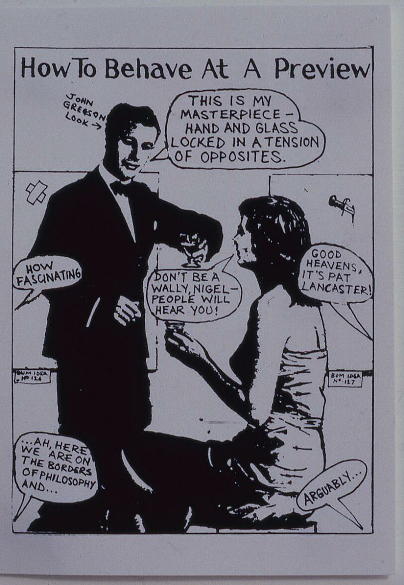 Graphic Rap exhibition: Biff postcard