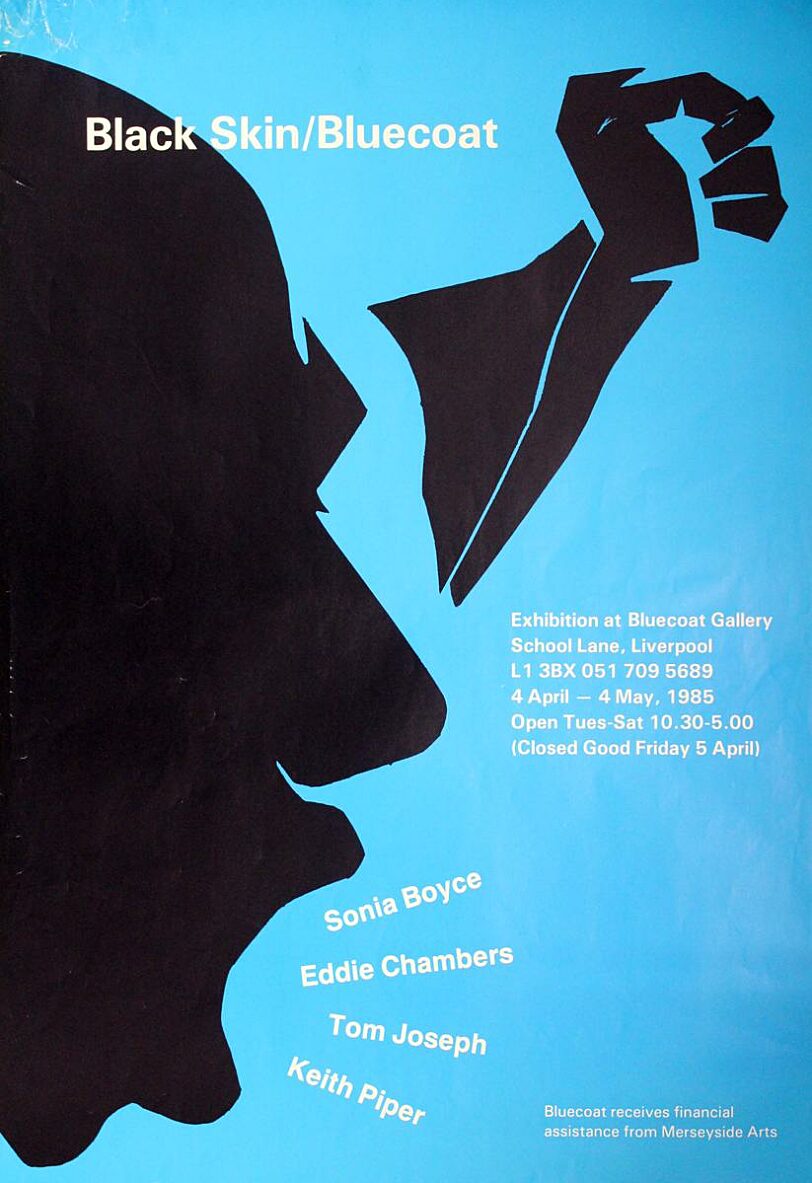 Poster for Black Skin Bluecoat exhibition