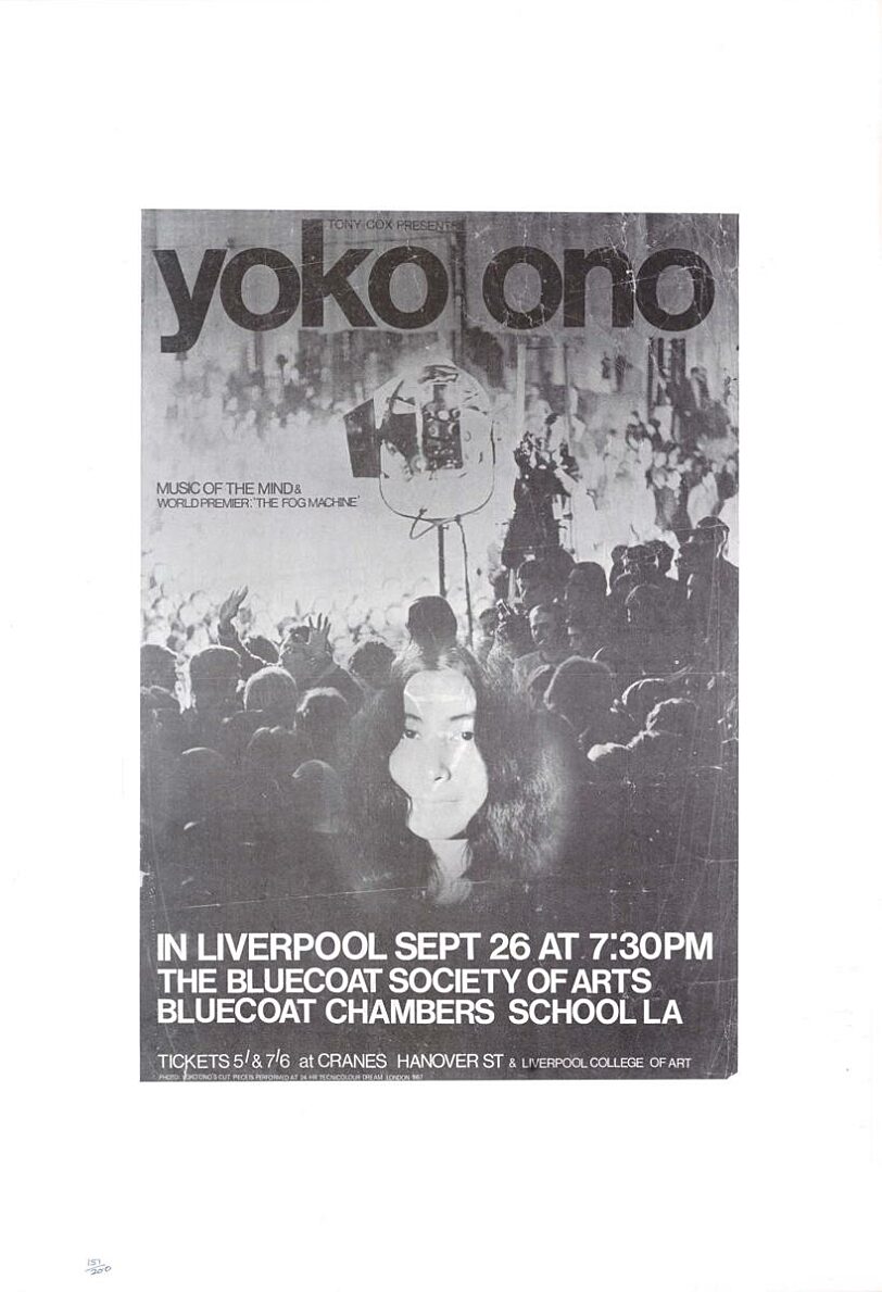 Poster for Yoko Ono performance