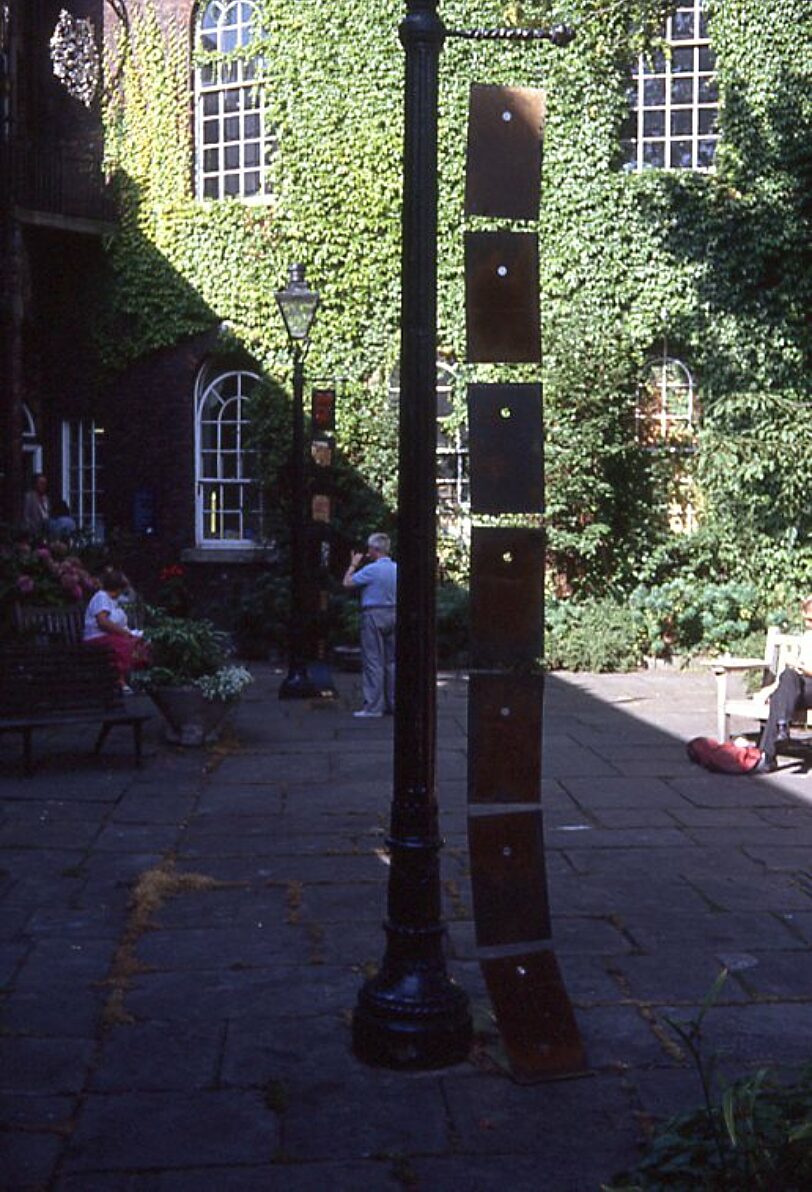 New Art North West sculpture in Bluecoat Garden, Anneke Pettican