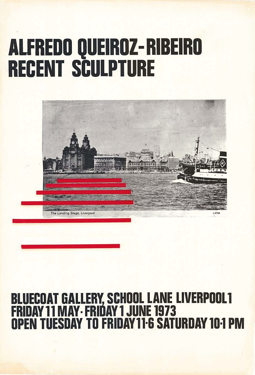 Poster for exhibition, Recent Sculpture by Afredo Queiroz-Ribeiro