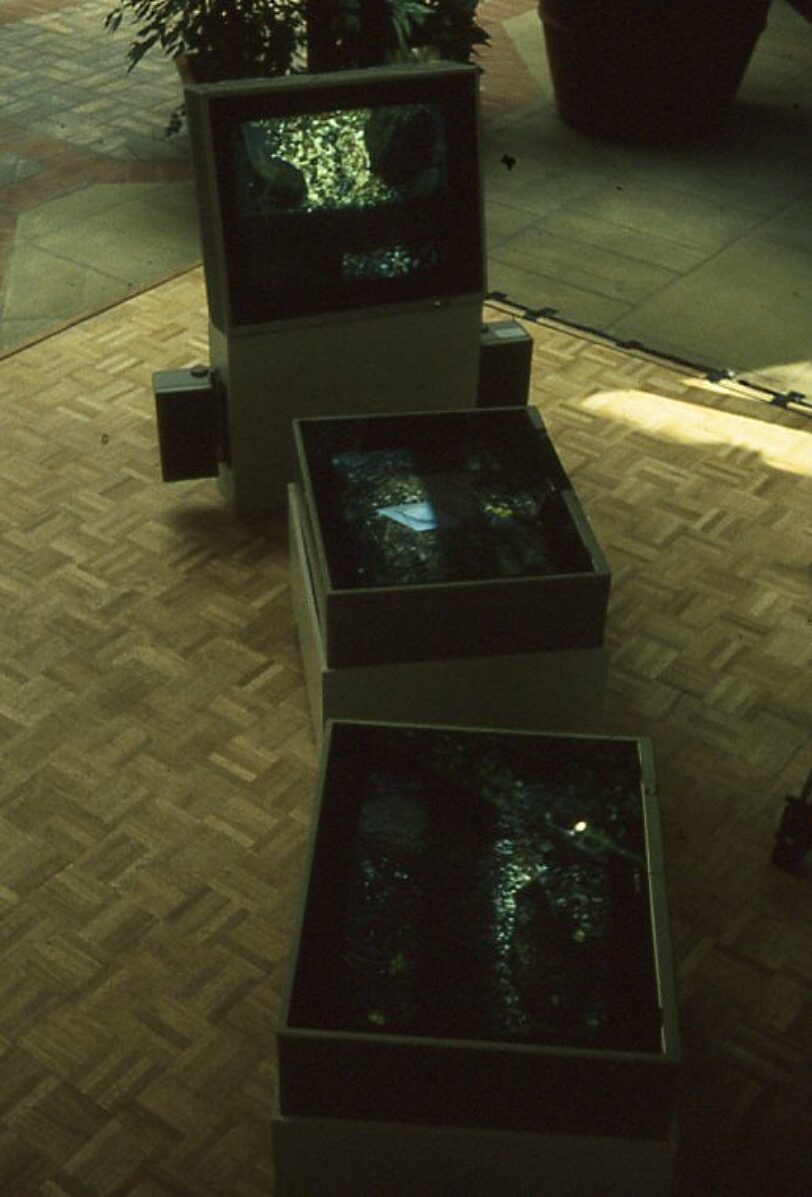 New Art North West Streamline video installation offsite at Mercury Court, Chris Meigh Andrews