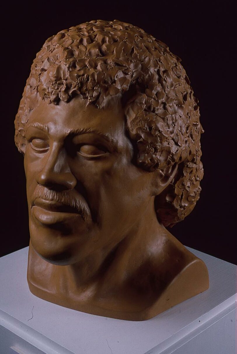 Richard Hughes' Mr Reynolds sculpture in Glitter exhibition
