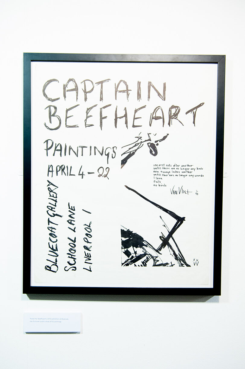 Poster for Captain Beefheart exhibition