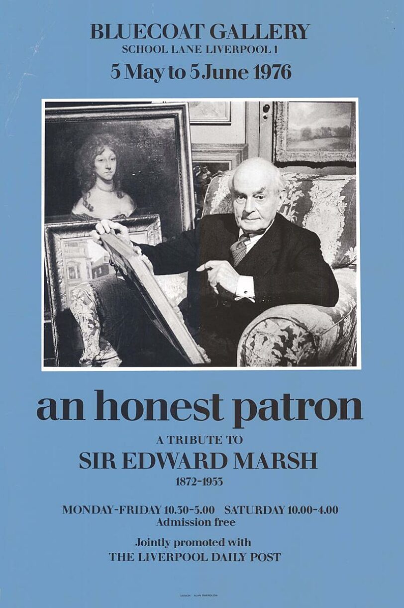 Poster for the exhibition, An Honest Patron: a Tribute to Sir Edward Marsh