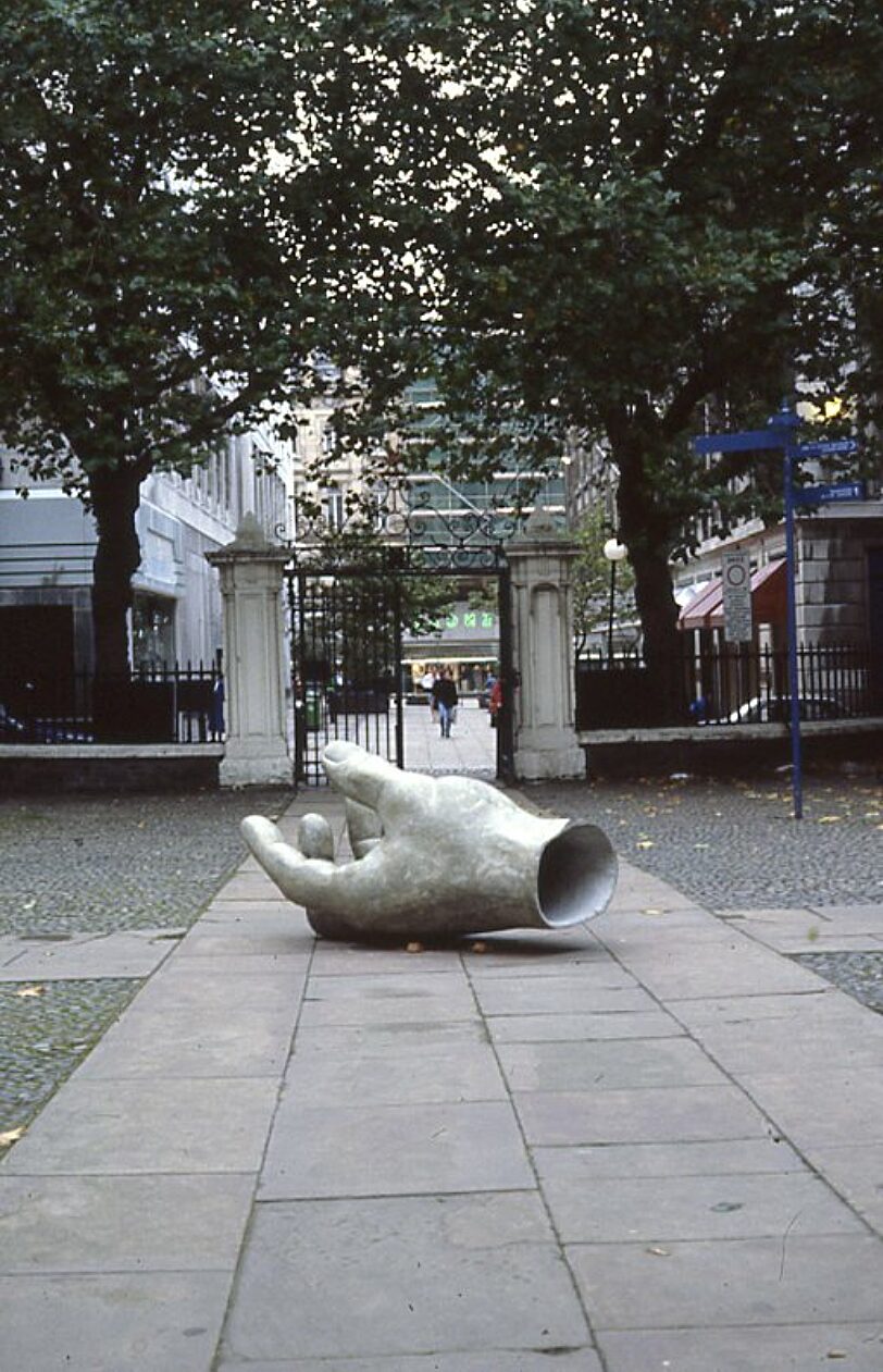 Distant Thunder, Sculpture in Courtyard, Vincent Woropay