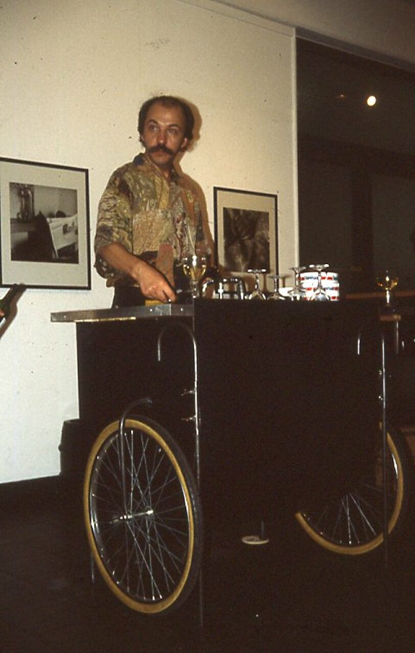 BBK Gallery Cologne mobile bar at Autographed exhibition launch