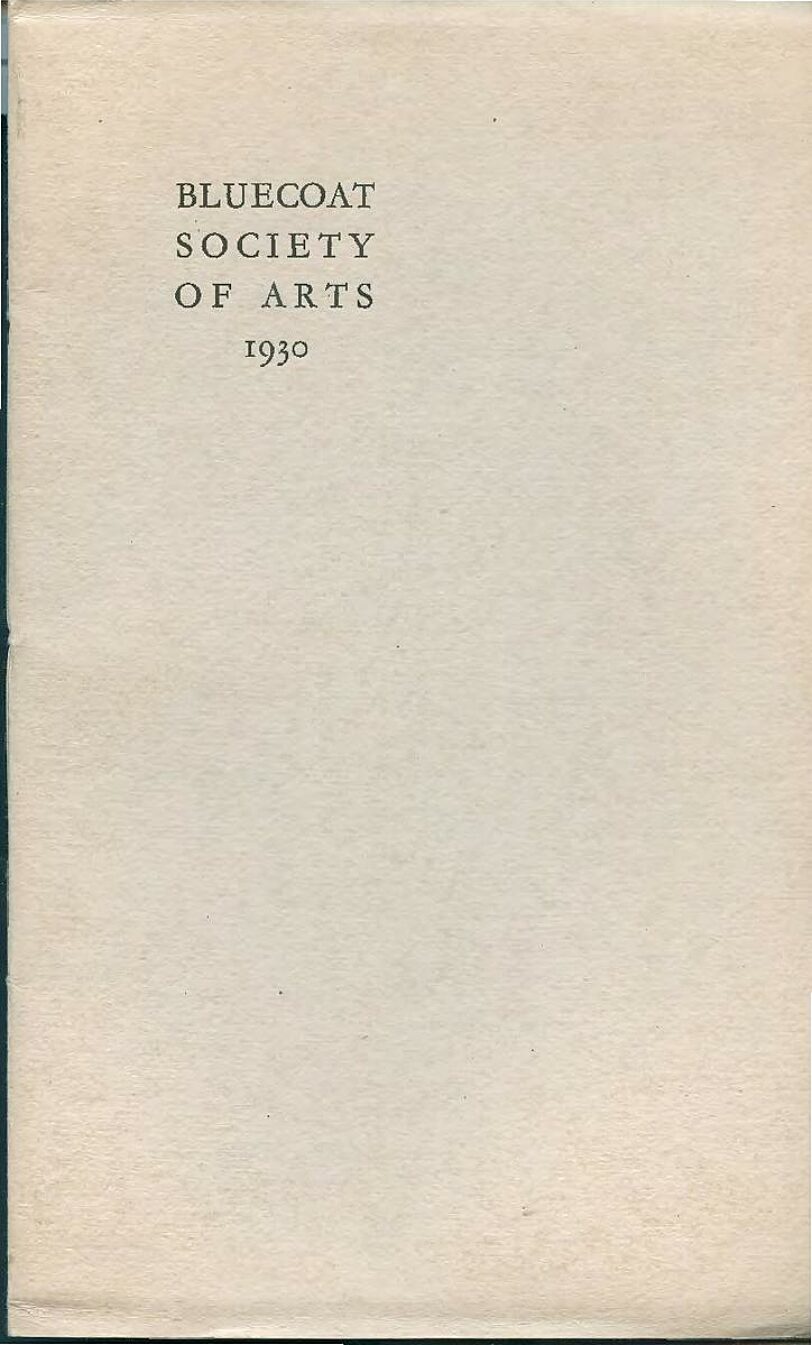 Bluecoat Society of Arts Annual Report