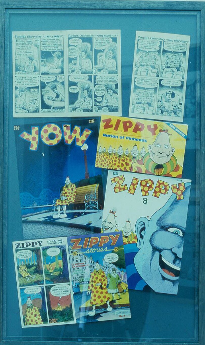 Graphic Rap exhibition: Bill Griffiths' Zippy strip